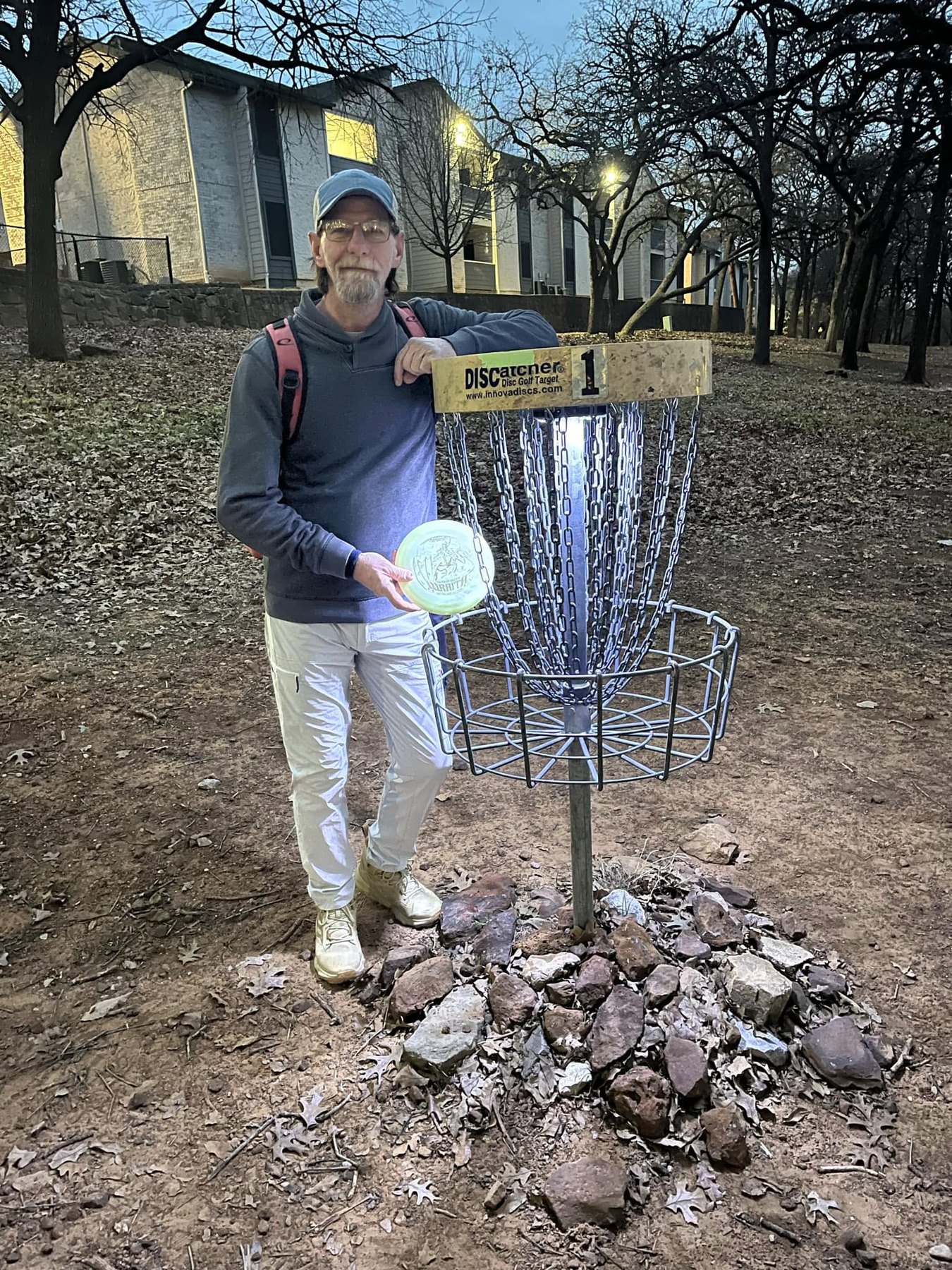Billy Sivils after acing hole 1 at Bedford Boys Ranch